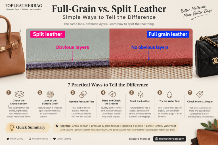 Full-Grain vs. Split Leather