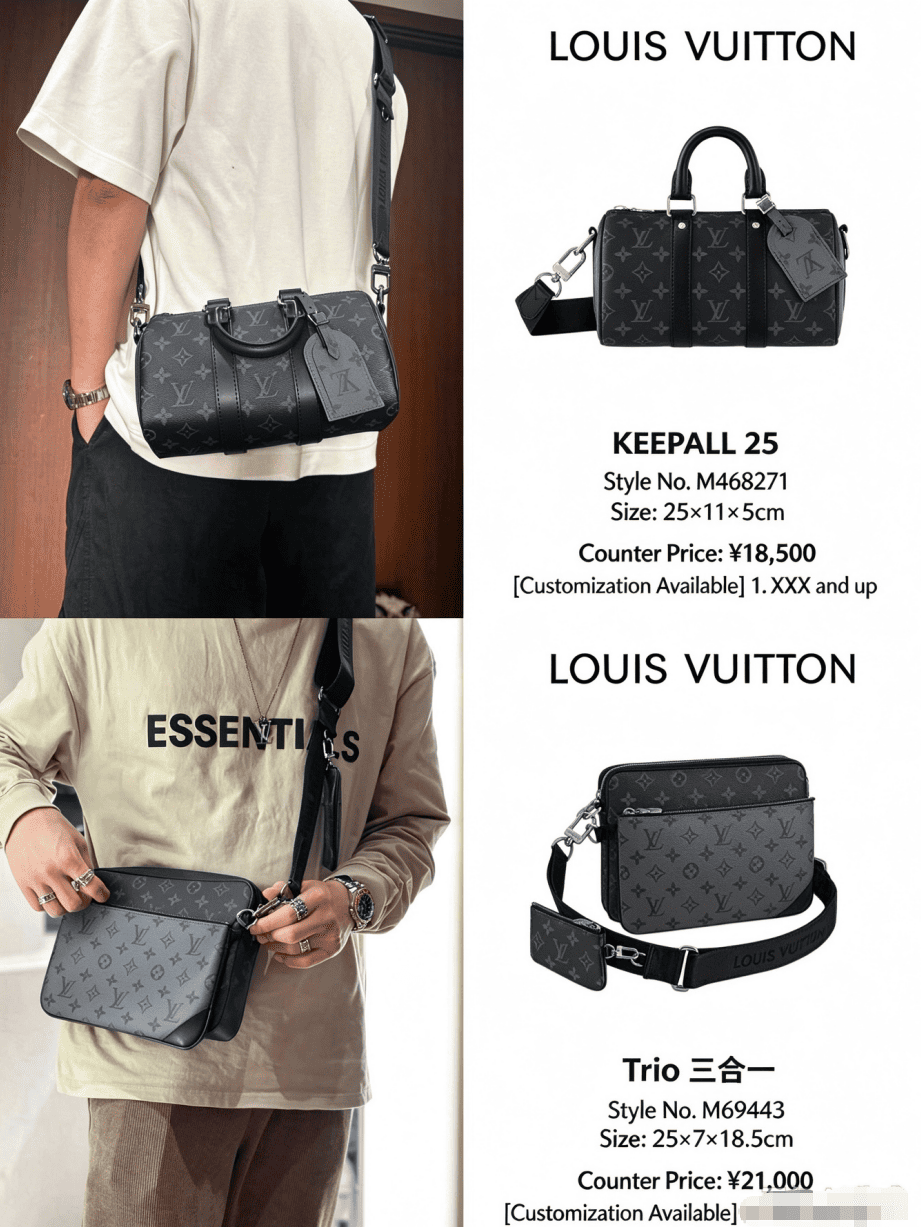LV’s men’s line dominates the luxury crossbody scene