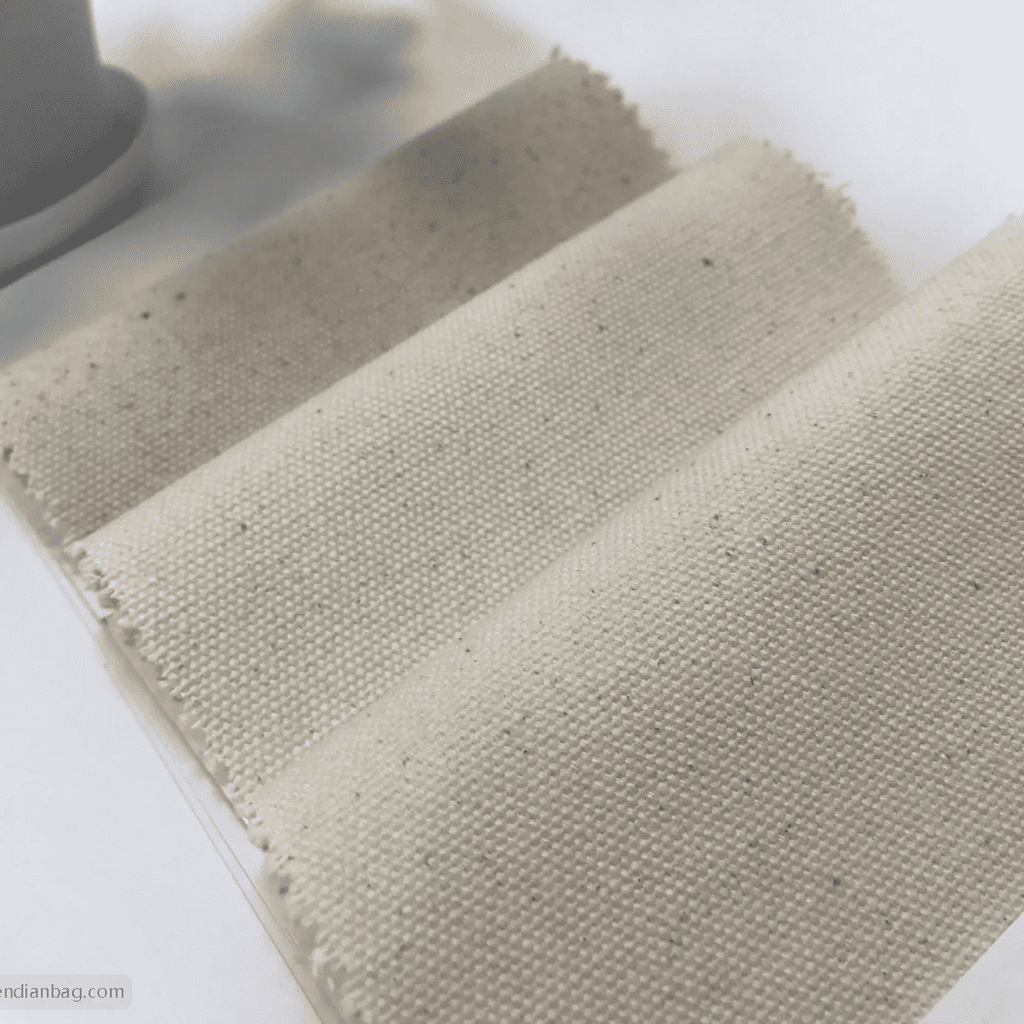 Canvas fabric weave showing the interlacing structure of the threads