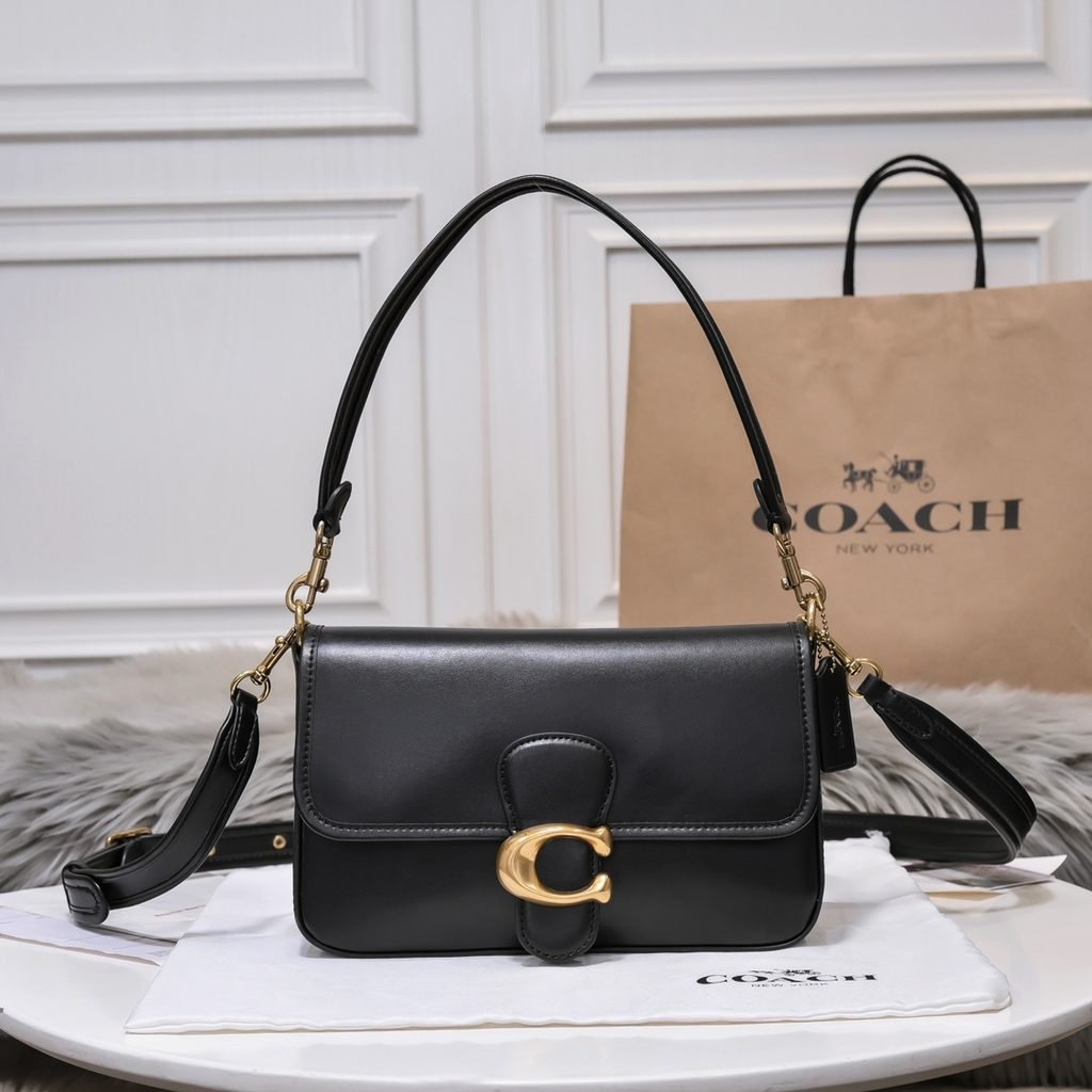 Coach Tabby shoulder bag with a structured shape and signature Coach hardware