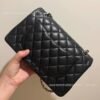 Genuine Leather Classic CF Caviar Quilted Shoulder Bag