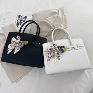 black and white Kelly Bag black and white Kelly Bag