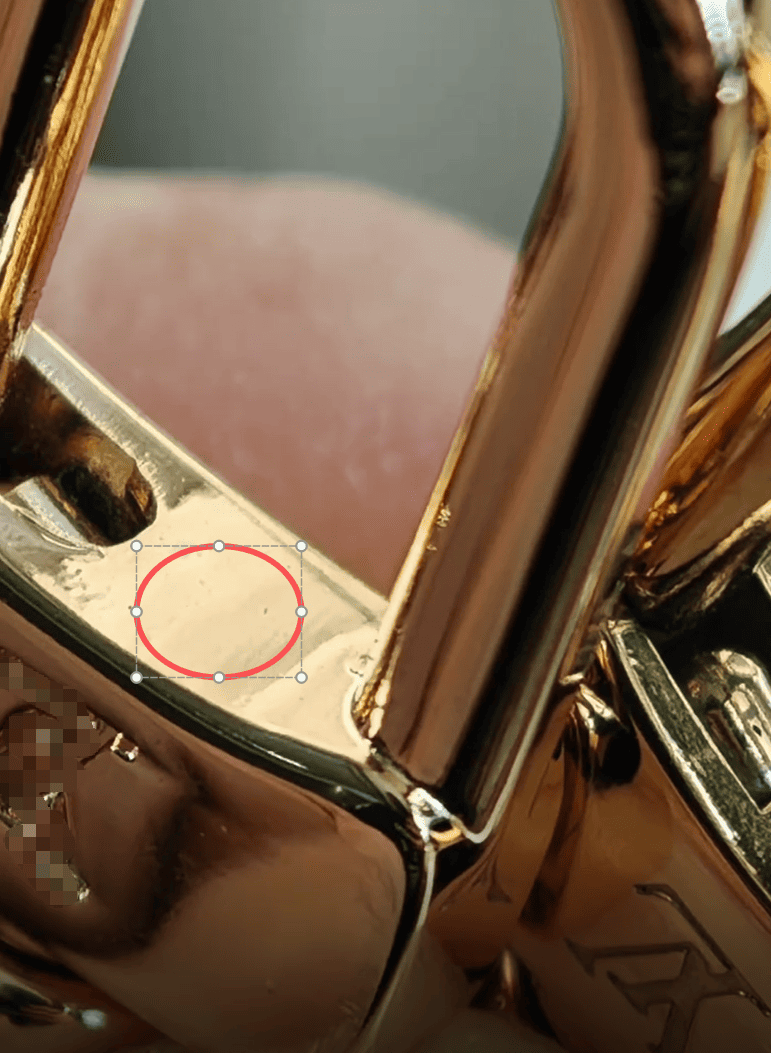 High-gloss plated bag hardware, shiny metal fittings for luxury handbags
